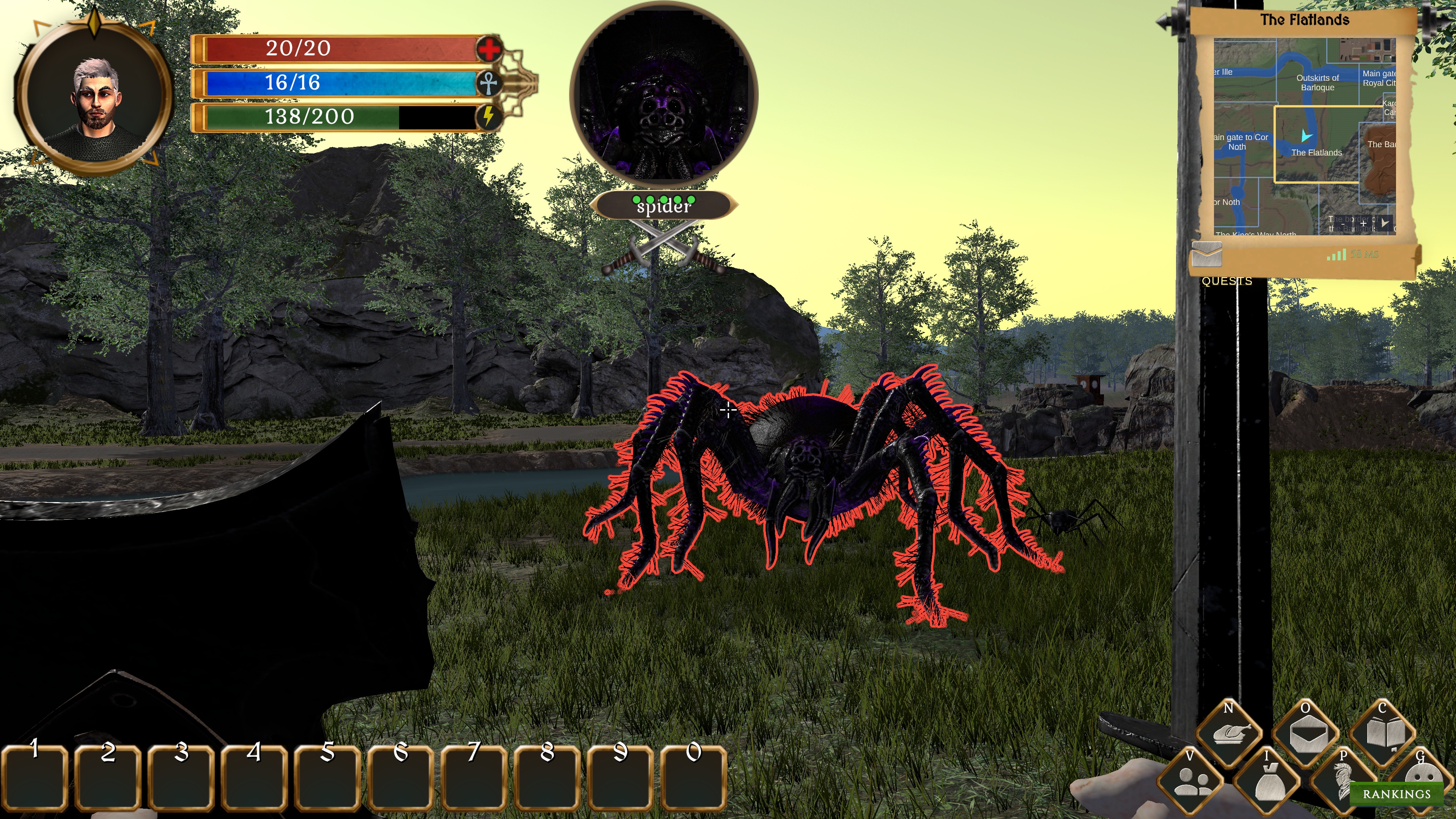 A giant spider in the Flatlands